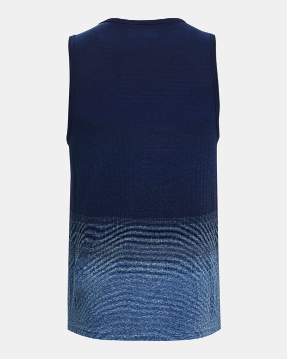 Men's UA Seamless Lux Tank in Blue image number 5